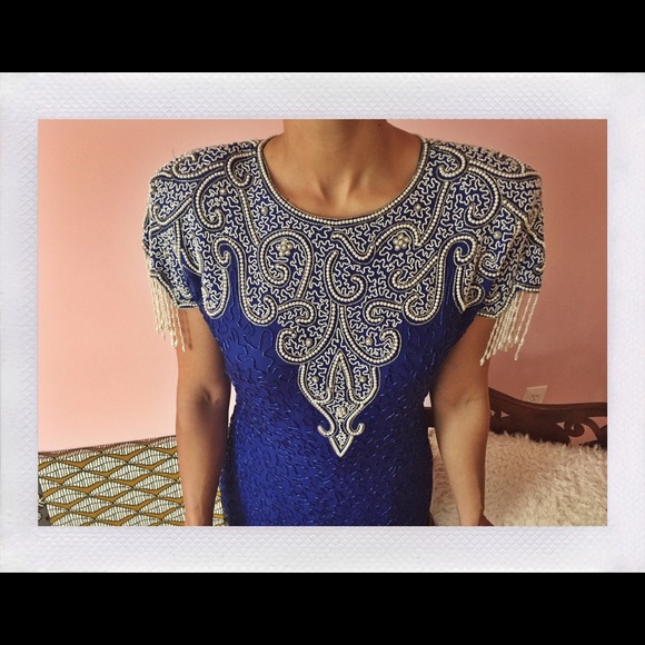 Dresses & Skirts - Vintage beaded cocktail dress